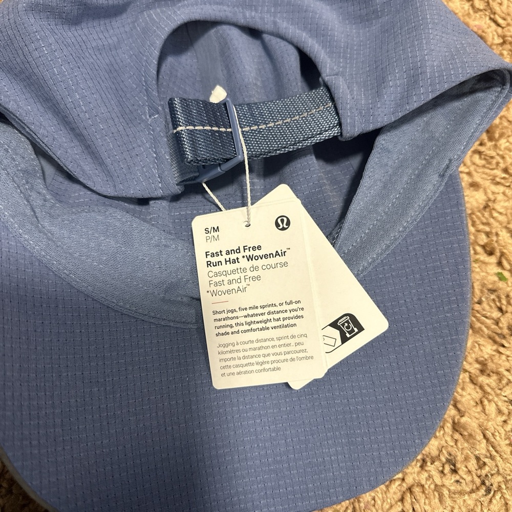 Lululemon Blue Fast and Free Run Hat